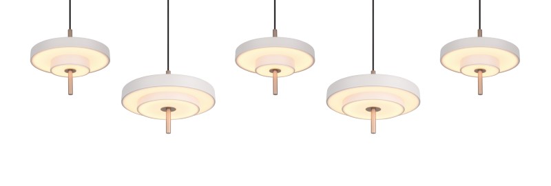 TRIO 340210576 KEATON závesné svietidlo D300mm SMD LED 50W/5900lm 2300+3000+4000K svetlošedá, switchdimmer