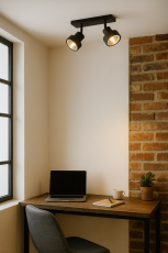 TRIO 800700232 LEON bodové svítidlo 2xGU10 matná černá