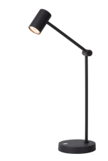LUCIDE 36622/03/30 TIPIK stolní svítidlo V640mm LED 3W/240lm 2700K černá, nabíjecí baterie, 3StepDIM