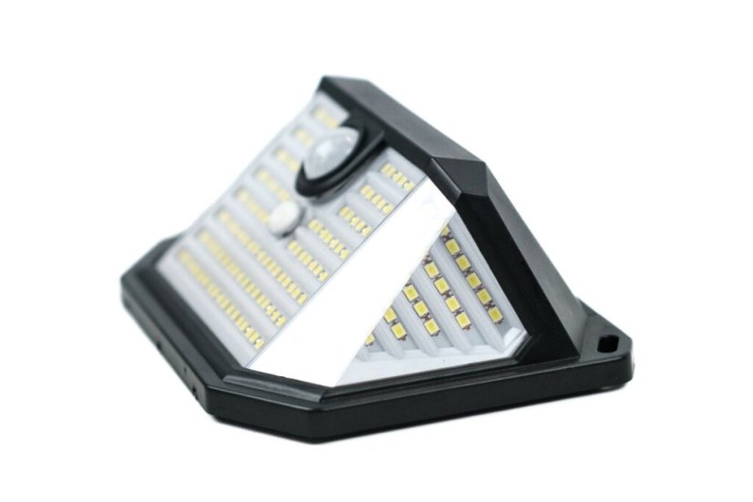 Immax 08486L IMMAX SIDE vonkajšie solárne nástenné svietidlo LED 4W/300lm 6000K, IP65, PIR senzor, čierna