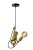 LUCIDE 10402/01/30 EXTRAVAGANZA CHIMP Závěsné svítidlo E27 1x60W černá, zlatá