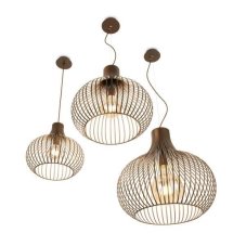 Závěsné svítidlo Ideal lux 205311 ONION SP1 D60 1xE27 60W hnědá