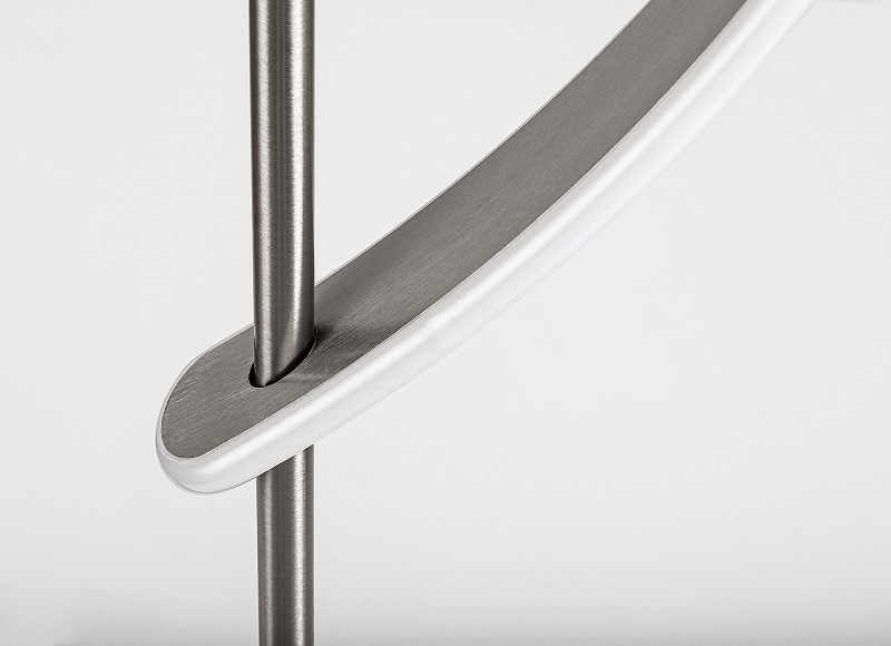 RABALUX 74197 Jarnelle stojacia lampa LED 30W/2000lm 3000K saténová chrómová, biela