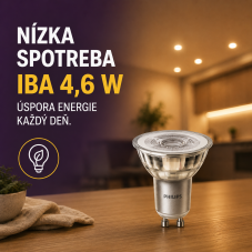 Philips 8718699774134 LED žárovka 4,6W/50W 355lm GU10 2700K 220-240V 36D bodová