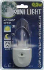 Prezent 1610 Mini Light LED orientační osvětlení do zásuvky (bílé světlo)
