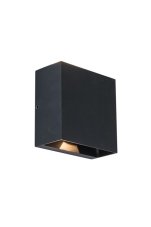 LUTEC 5104003012 GEMINI exteriérové ​​nástěnné svítidlo LED 10W 400lm 3000K IP54 matná černá