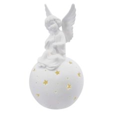 EMOS DCLW33 vánoční dekorace anděl 4 LED V29cm 0,4W teplá bílá, 2xAA excl.