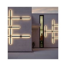 REDO 90622 REFLEXA vonkajšie nástenné svietidlo V1240mm SMD LED 20W 2500/1200lm 3000K IP54 hrdzavo hnedá