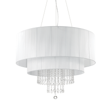 Závěsné svítidlo / Luster Ideal lux 165011 OPERA SP10 BIANCO 10xE27 60W chrom