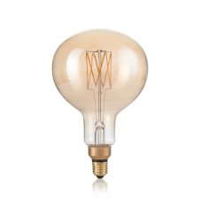 Ideal Lux 223940 LED žárovka E27 Vintage G160 4W/320lm 2200K jantarová, globe, stmívatelná