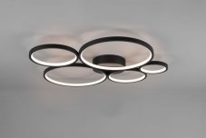 TRIO 622610532 RONDO stropné svietidlo LED 49W/5800lm 3000K čierna matná, switchdimmer