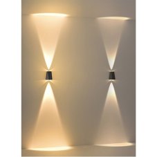 Immax 08490L IMMAX WALL-4 vnější solární nástěnné svítidlo LED 120x155x83mm 2W 2700-3000K, světelný senzor, IP54, černá
