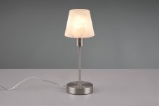 TRIO 595700107 LUIS II dotyková stolní lampička 1xE14 matný nikl/bílá ON/OFF