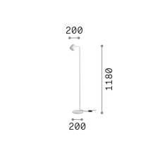 Stojacia lampa 1x GX53 biela IP20 Ideal Lux DODO 370422