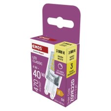 LED žiarovka G9 4W 3000K EMOS CLASSIC ZQ9E22D