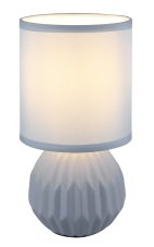 GLOBO 21730B SYLAS stolní lampička V230mm 1xE14 modrošedá