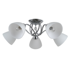ITALUX PND-5643-5 Lugano stropní svítidlo 5xE27 chrom, bílá