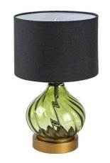 RABALUX 74033 Pirelo stolná lampička D200mm 1xE14 zelená, čierna