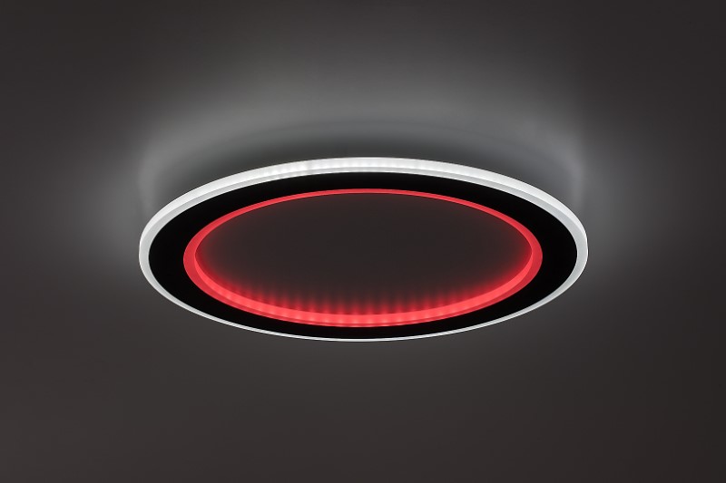 RABALUX 71406 Golwen stropní svítidlo D450mm LED 22W/1550lm 3000-6500K černá, bílá, stmívatelné, dálkový ovladač