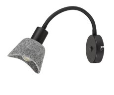 RABALUX 73009 Farelia nástenné svietidlo s vypínačom 1xE14 čierna, šedá