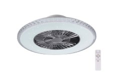 R62412106 TRIO RL HARSTAD stropní stmívatelné LED svítidlo s ventilátorem 40W 4000lm 3000-6000K IP20 bílá s dálkovým ovládáním