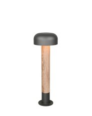 TRIO 562560135 FRASER vonkajšie stojanové svietidlo/stĺpik V540mm 1xE27 IP54 šedá, vzhľad dreva