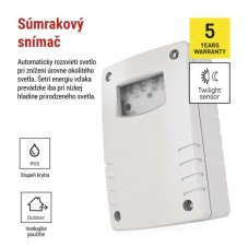 Soumrakový senzor biela EMOS GS41151