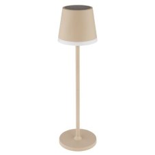 GLOBO 36637S SOLAR solární svítidlo lampička V410mm LED 0,06W/50lm 3000K IP44 piesková, včetně baterie CR18650 1200mAh