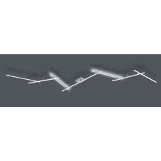 TRIO 674610707 INDIRA stropné svietidlo LED 20W/2150lm, 8W/850lm 3000K matný nikel, switchdimmer