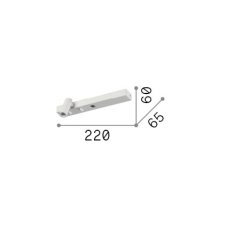 Ideal lux 336770 BONNE NUIT nástenné bodové svietidlo/spot s vypínačom LED 7W 420/340lm 3000K nikel