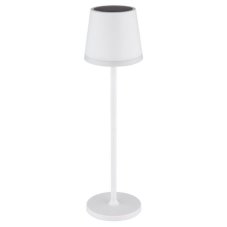 GLOBO 36637W SOLAR solární svítidlo lampička V410mm LED 0,06W/50lm 3000K IP44 bílá, včetně baterie CR18650 1200mAh