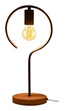 RABALUX 3220 Rufin stolní lampa V420mm 1xE27 imitace dřeva, černá