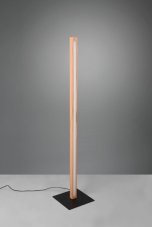 TRIO 426410130 BELLARI dotyková stojací lampa LED 20W/2300lm 3000K přírodní dřevo