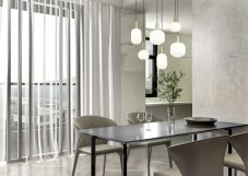 TRIO 319800608 DIVA závesné svietidlo 6xE27 mosadz matná, biela