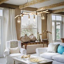 Závěsné svítidlo Ideal lux 180922 DRIFTWOOD SP6 6xE27 60W černá