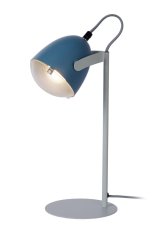 LUCIDE 05537/01/35 DYLAN Stolová lampička E14 1x25W modrá/sivá