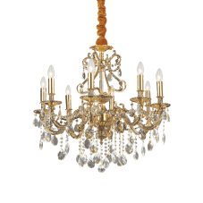 Závěsné svítidlo / Luster Ideal lux 060514 GIOCONDA SP8 ORO 8xE14 40W