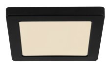 GLOBO 12380-12B LASSE stropní svítidlo LED 165x165mm 12W/900lm 3000/4000/6500K černá, opál