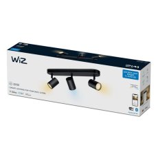Philips WiZ Tunable white 8719514551855 IMAGEO bodové svítidlo 3xGU10 15W/1050lm 2700-6500K černá stmívatelné