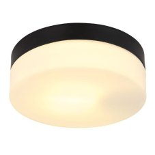 GLOBO 32111B VRANOS venkovní stropní svítidlo D184mm 1xE27 IP44 matná černá, bílá