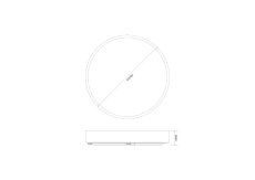 LED stropné svietidlo 60 cm 4100 lm 3000+4000+5500K IP44 čierne Zuma Line NADI MS724-R600