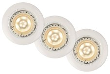 LUCIDE 11001/15/31 FOCUS zápustné svietidlo výklopné 3-set 3xGU10 biele