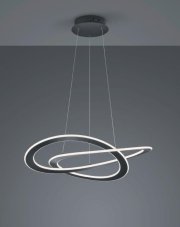 TRIO 321710142 OAKLAND Závěsné svítidlo 710mm LED 1X52W / 5650lm 3000K Antracitová, Switchdimmer