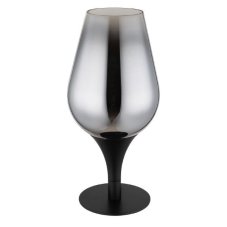 GLOBO 15552T3 LAVUS stolná lampička V310mm 1xE27 čierna, priehľadná chrómová