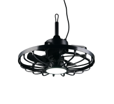 Stropní ventilátor se světlem LED 2700–6500K čierna IP44 TRIO Reality OSLO R69692102 časovač