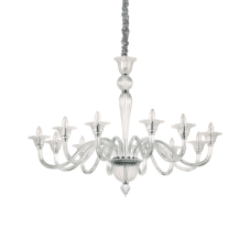 Závěsné svítidlo / Luster Ideal lux 199375 Brigitte SP12 trasparente 12xE14 40W chrom