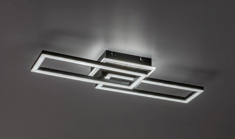 RABALUX 71393 Ramin stropní svítidlo LED 30W/2610lm 3000-6500K černá, bílá, stmívatelné, dálkový ovladač