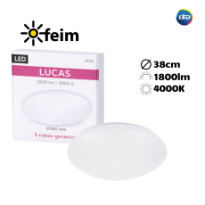 Rabalux 3436 Lucas LED stropné svietidlo 24W=1560lm 4000K IP20 biela