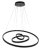 RABALUX 72306 Isaure závěsné svítidlo D800mm LED 100W/10000/8000lm 3000-6500K černá, bílá, stmívatelné, dálkový ovladač