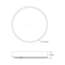 LED stropné svietidlo 40 cm 1900 lm 3000-6000K zlaté Zuma Line NADI MS724-R400-GD